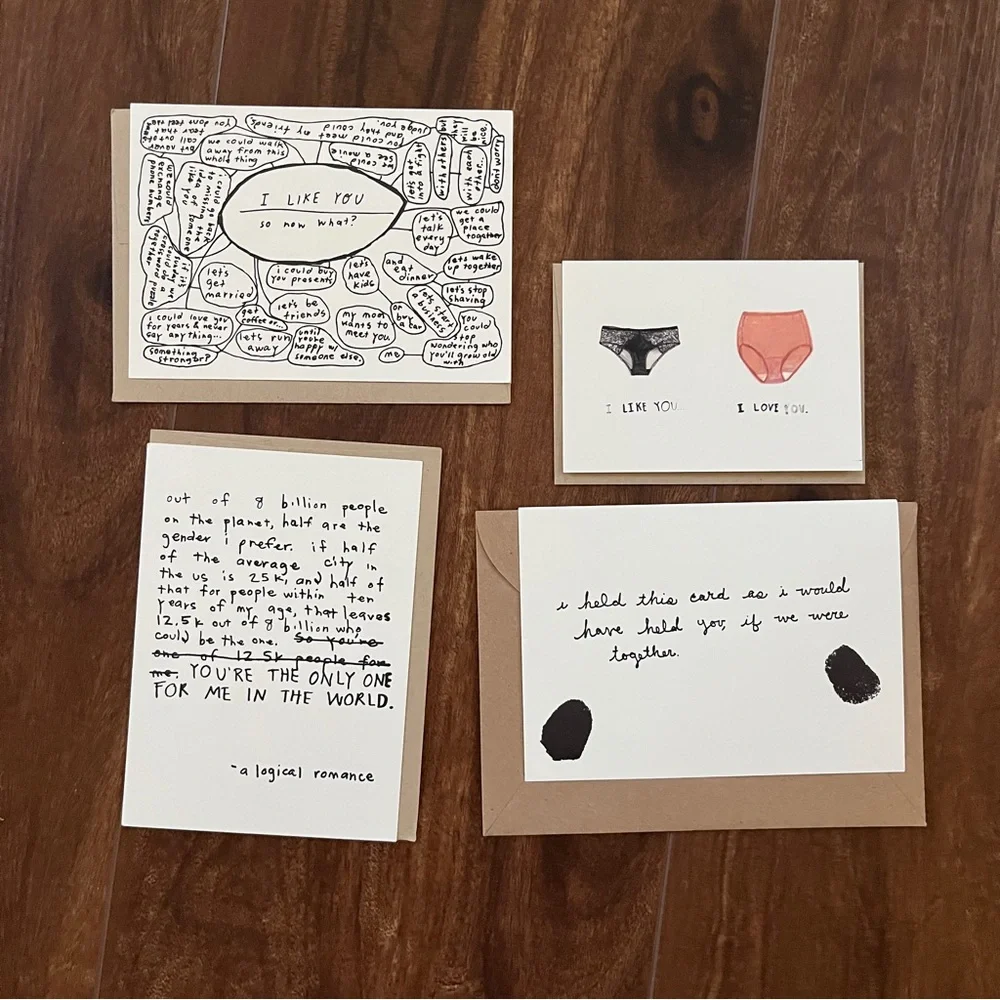 People I've Loved Lovers Cards (4 pack) romantic anniversary wedding couples